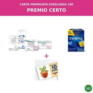 Lines e Tampax ti Regalano una Carta Prepagata Esselunga da 10 euro