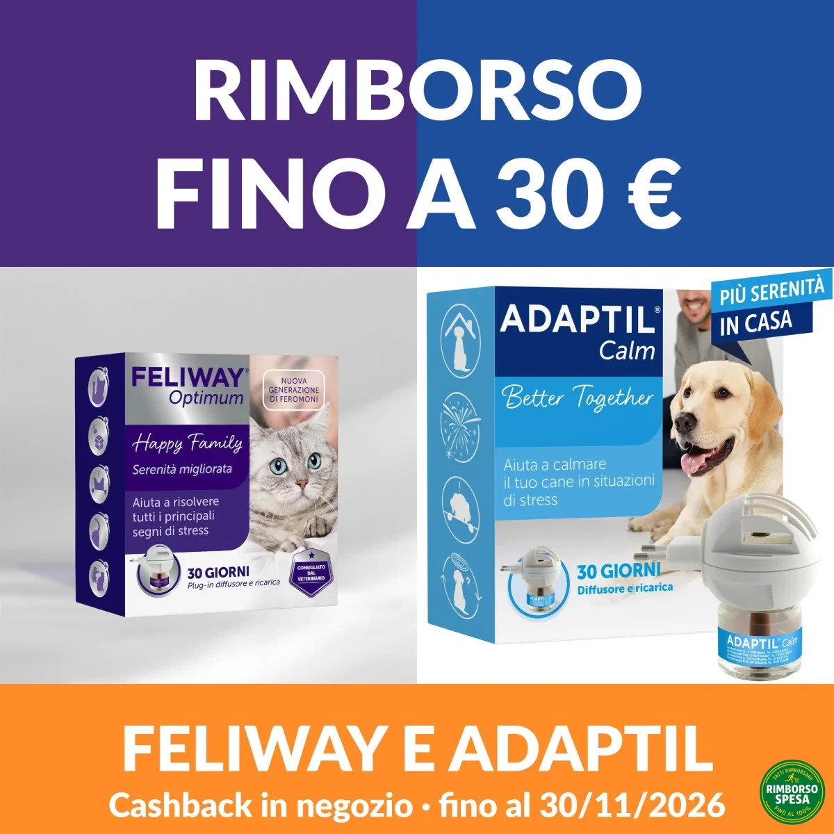 Feliway e Adaptil