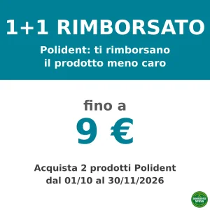Polident ti Rimborsa il Prodotto Meno Caro fino a 9 euro