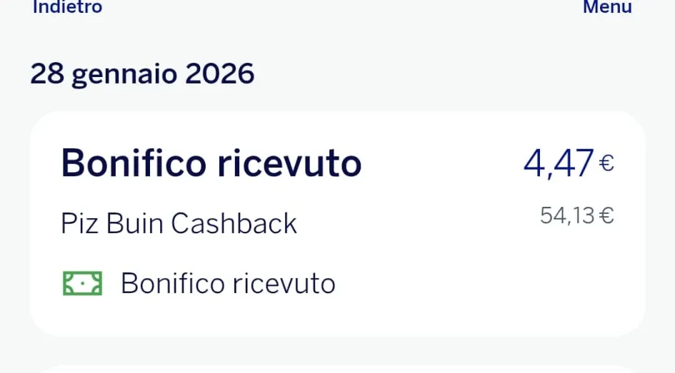 Rimborso Piz Buin 4,47 euro