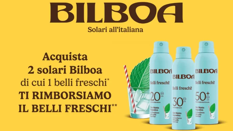 vai alla promo cashback Bilboa Solari Belli Freschi Immagine e link alla promozione cashback Bilboa